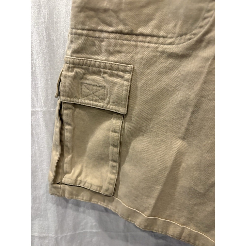 Vintage Stanley & Jo Jo Men's Cargo Shorts Size 36 Khaki 100% Cotton Y2K - Picture 5 of 11